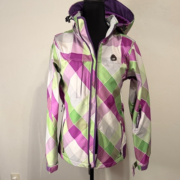 Empyre Jackets & Blazers - Empyre Women's Purple and Green Ski Jacket